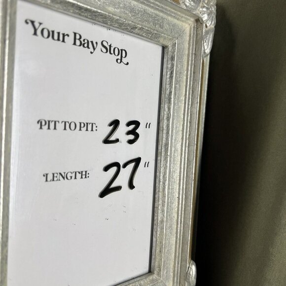 Chico's Women's Blouse Solid Green Button Up Collared Top Long Sleeves Career - Picture 8 of 8